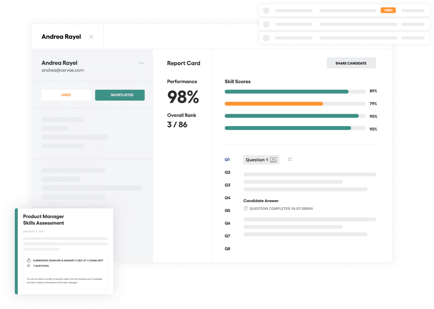 Closing the loop product screenshot