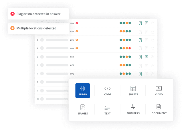 Assessment randomization settings