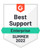 G2 Best Support Enterprise Summer 2022