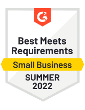G2 Best Meets Requirements Small Business Summer 2022