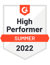 G2 High Performer Small Business Summer 2022