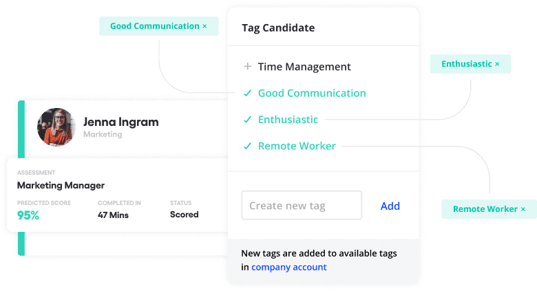 Vervoe AI candidate ranking interface