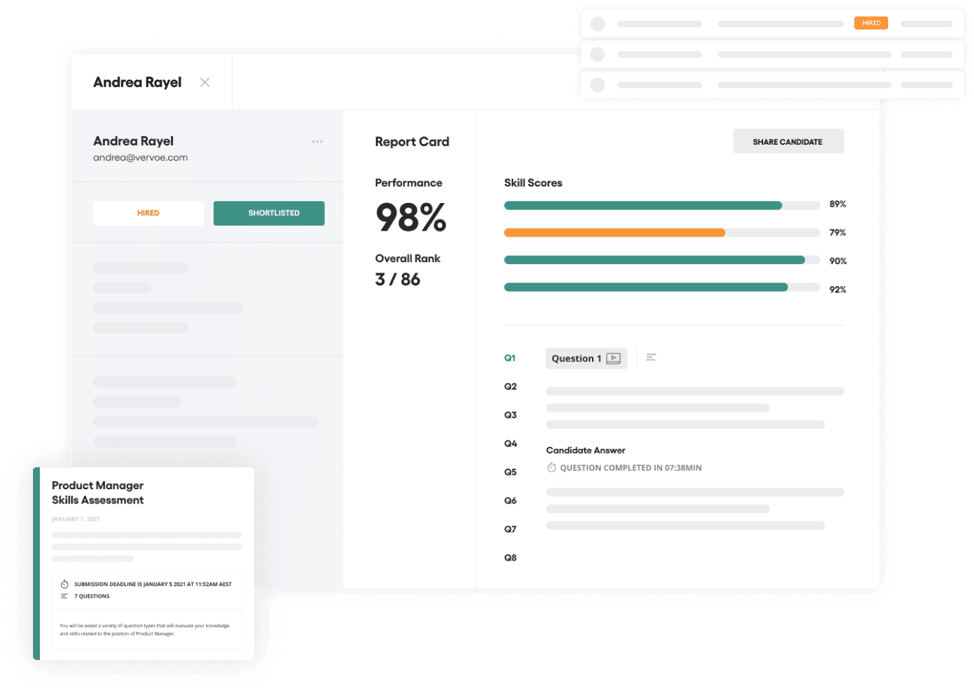 Closing the loop product screenshot