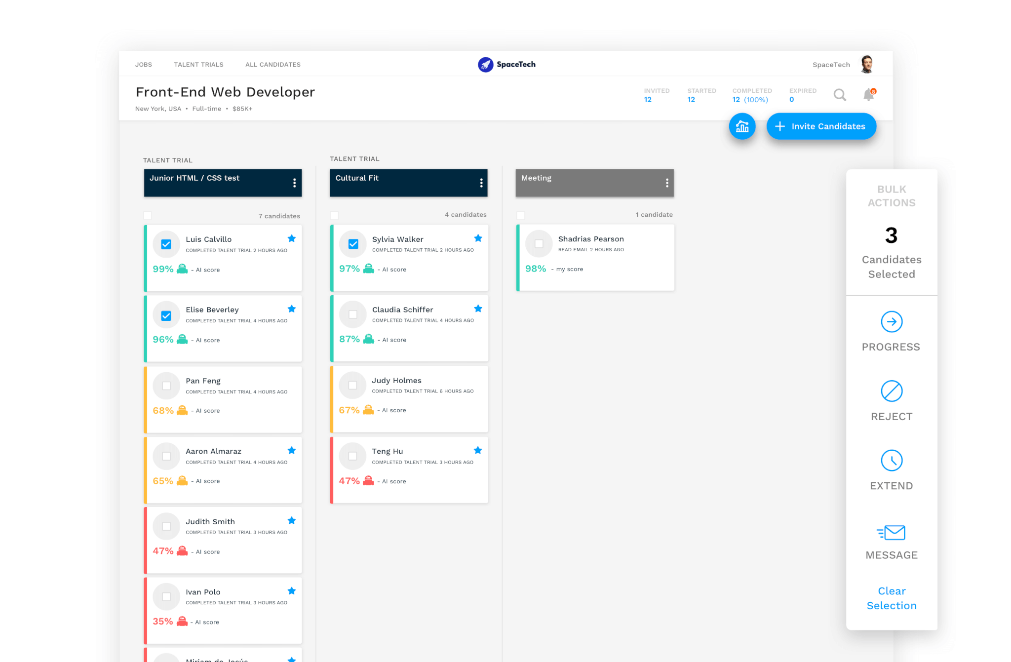 Batch actions