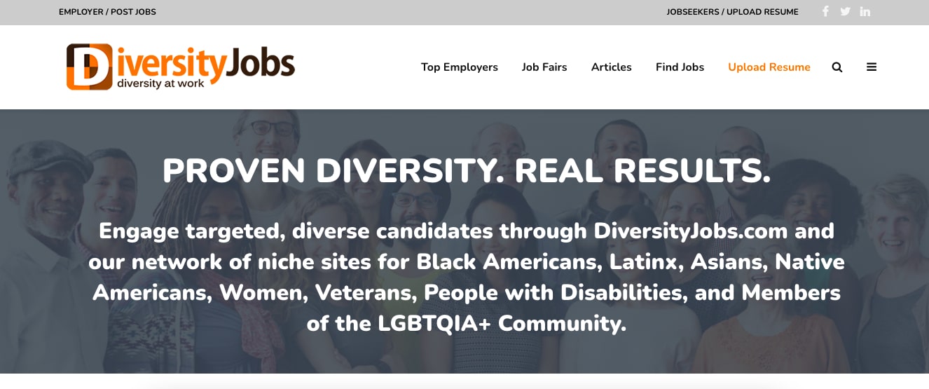 Diversityjobs workplace diversity job board