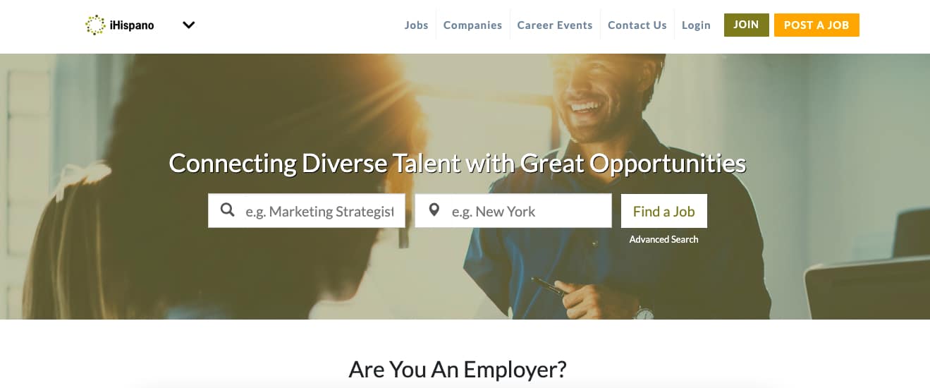 Ihispano minority job board