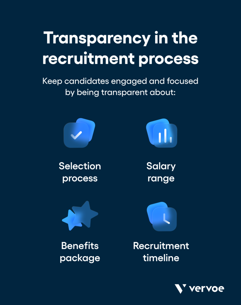 Transparency in the recruitment process