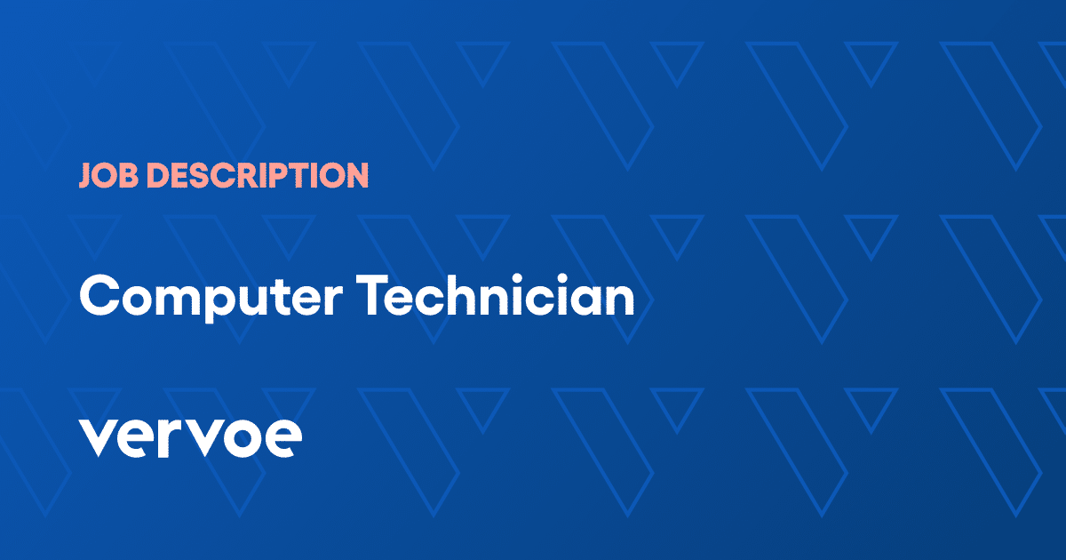 Computer Technician Job Description Template Vervoe