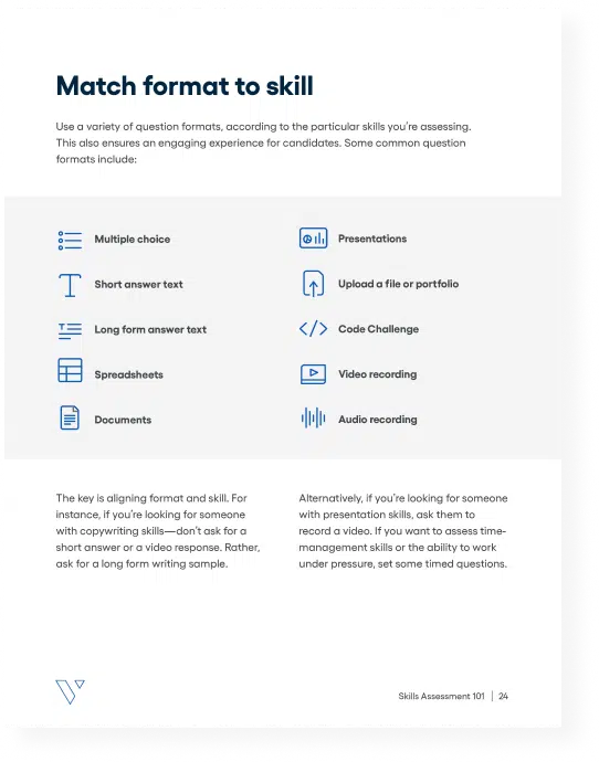 Skills assessment 101