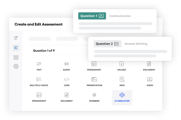 Create and edit assessment