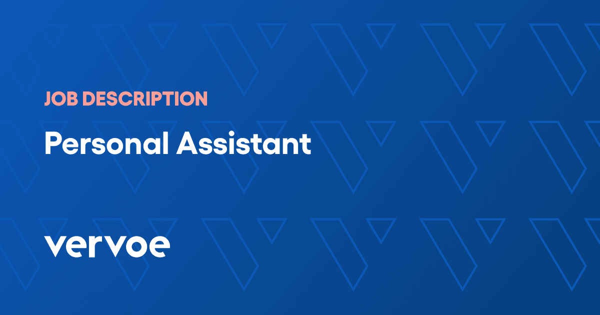 Personal Assistant Job Description Template Vervoe