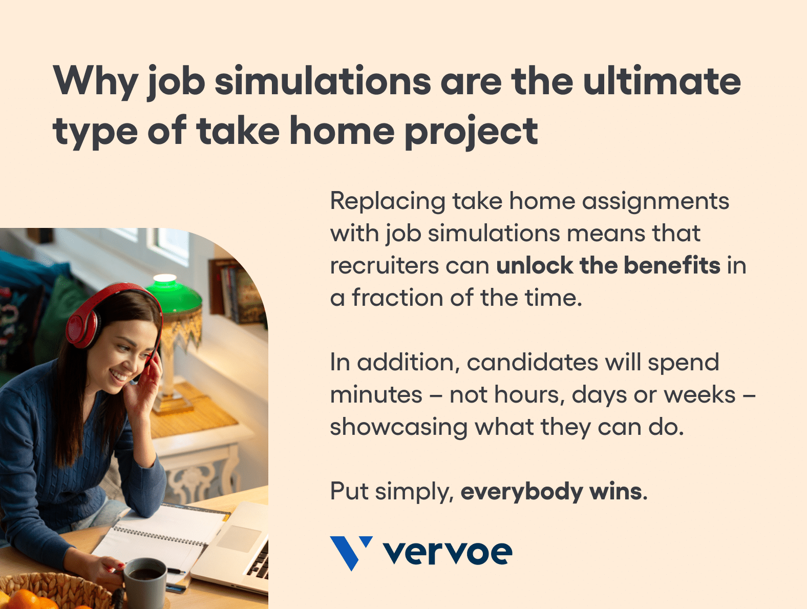 Vervoe's work simulation can help increase take-home assignment completion rates