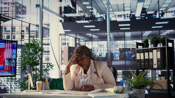 A hiring manager in an office skills testing