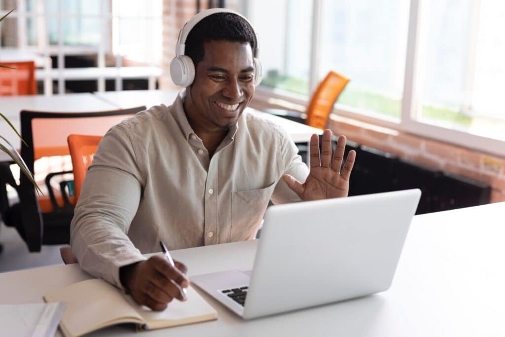 How to Prevent Cheating in Online Skills Assessments (and Why Fair AI Matters) 3 Man using a laptop