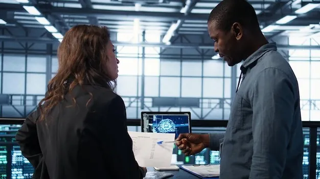 The Future of AI in Hiring: What’s Coming in 2026 2 A recruiter speaking to a woman in an office